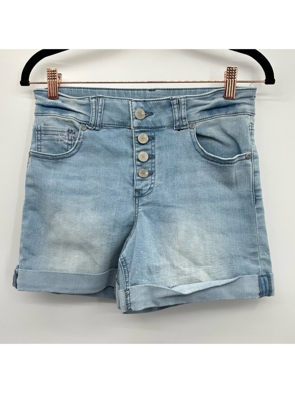 New York & Company Button Fly Jean Shorts Size 4